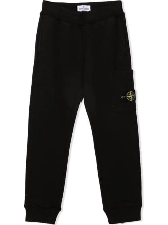 Stone Island Black Cotton Track Pants