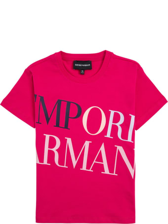 Emporio Armani Cotton T-shirt With Logo Print