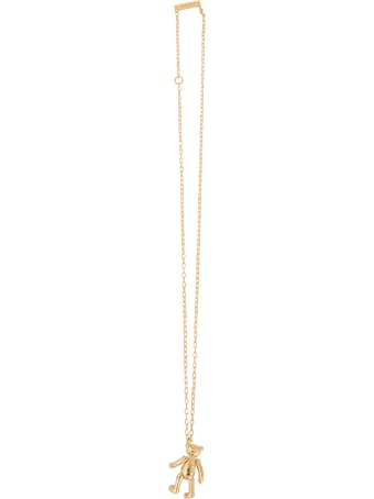 AMBUSH Silver Necklace With Teddy Bear Pendant