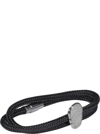 Alexander McQueen Skull Tag Double Wrap Bracelet