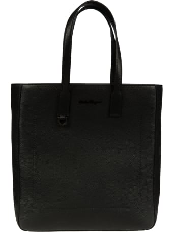 Salvatore Ferragamo Logo Stamped Shopper Bag