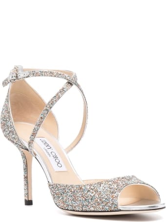 Jimmy Choo Emsy Glitter Sandals
