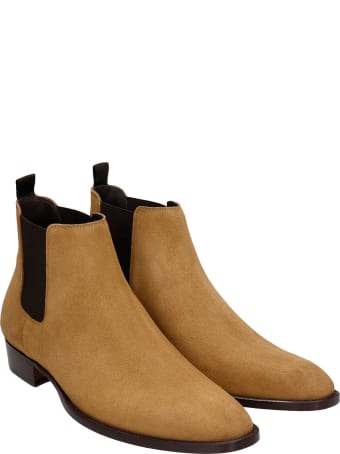 Marc Ellis Low Heels Ankle Boots In Leather Color Suede