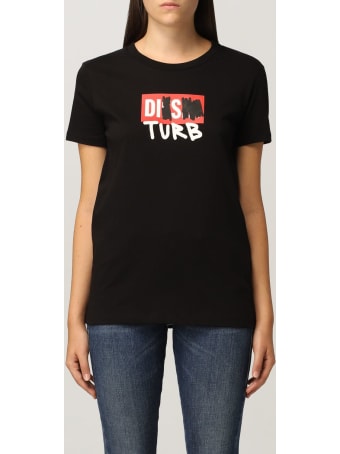 Diesel T-shirt Diesel Cotton T-shirt With Disturb Logo