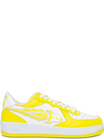 Enterprise Japan Rocket Low Leather Sneakers With Logo