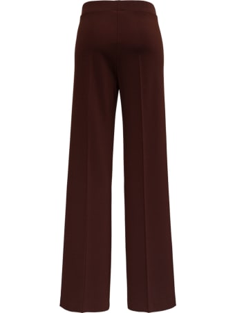 Jil Sander Wide Pants In Brown Viscose