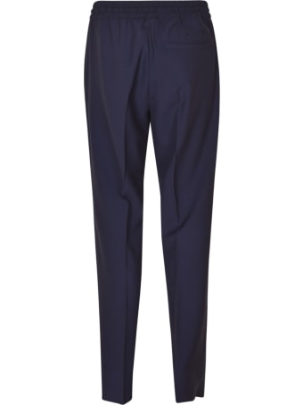 Versace Drawstring Waist Plain Trousers