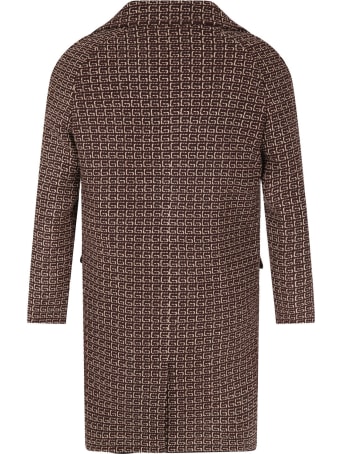 Gucci Brown Coat For Kids With Iconic G