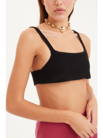 Antonella Rizza Top Bralette Liht Black