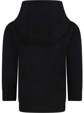 Givenchy Black Sweatshir For Kids With Logo