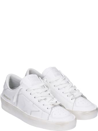 Golden Goose Stardan Sneakers In White Leather