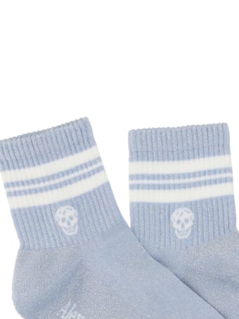 Alexander McQueen Alexander Mc Queen Stripe Skull Socks