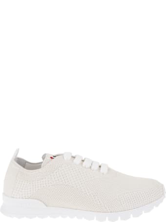 Kiton Woman Running Sneakers In Beige Cashmere