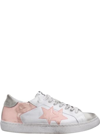 2Star Sneakers In White Suede And Leather