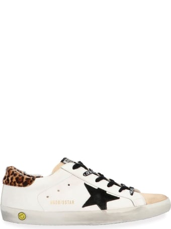 Golden Goose White Leather Super-star Sneakers