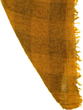 A Punto B Apuntob Olive Tartan Cashmere Scarf