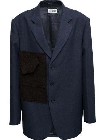 Maison Margiela Single-breasted Jacket In Grey Wool Blend
