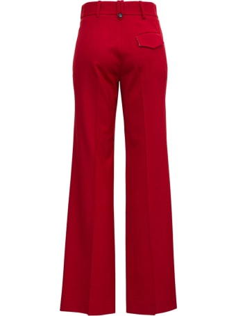 Tela Red Pants In Wool Blend