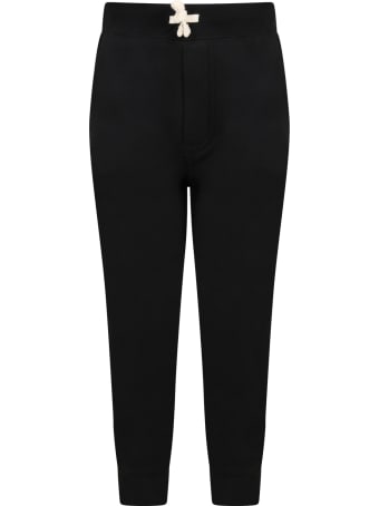 Ralph Lauren Black Sweatpant For Kids With Pony Logo