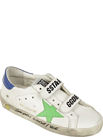 Golden Goose Old School Leather Upper Stripes Star