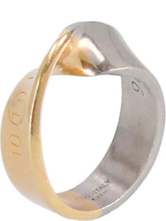 Maison Margiela Twisted Ring With Logo