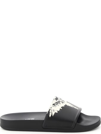 Marcelo Burlon Wings Print Rubber Slides