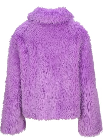 MSGM Short Jacket Gfaux Fur