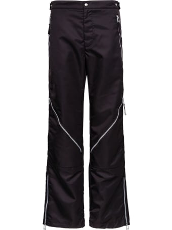 Bottega Veneta Brown Nylon Pants With Zip Detail