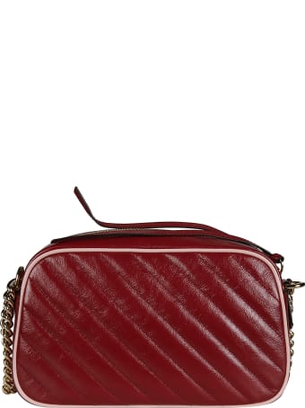 Gucci Gg Embellished Quilted Chain Shoulder Bag