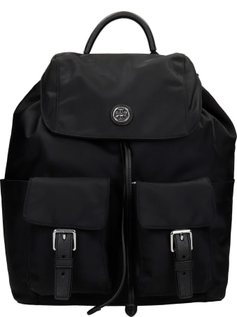 Tory Burch Backpack In Black Nylon