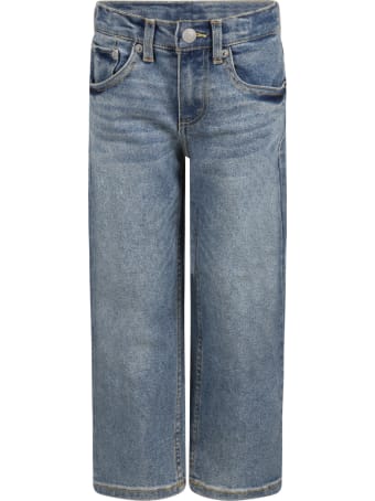 Levi's Light-blue Jeans For Kids With Logo