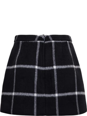 RED Valentino Wool Check Skirt