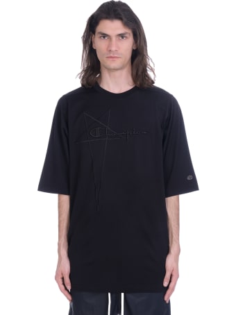 Rick Owens T-shirt In Bordeaux Cotton