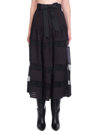 Zimmermann Skirt In Black Viscose