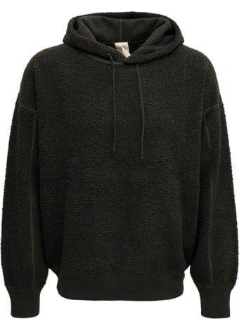 Ten C Green Merinos Wool Hoodie