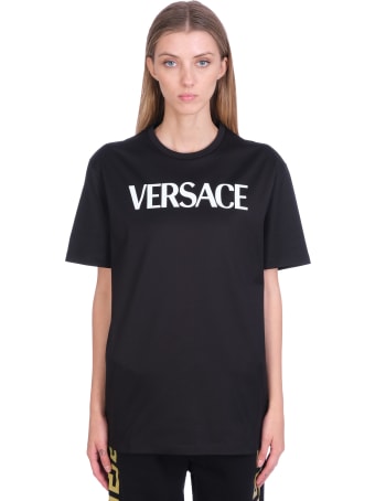 Versace T-shirt In Black Cotton