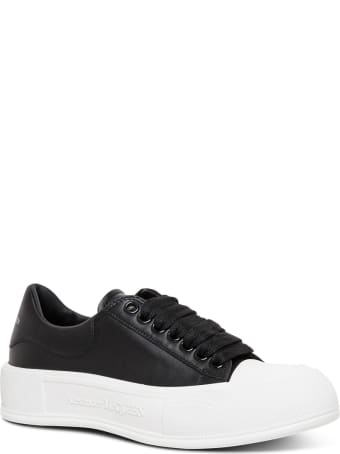 Alexander McQueen Black Skate Leather Sneakers
