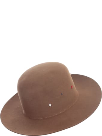 Super Duper Hats Round Crown Large Raw Brim