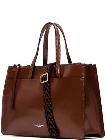 Gianni Chiarini Tobacco Shopping Bag
