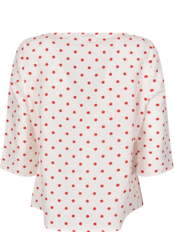 A Punto B Polka Dot Blouse