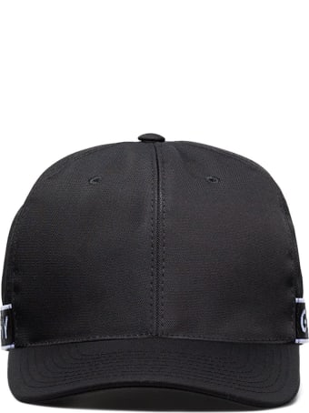 Givenchy Man Black Baseball Cap With Givenchy 4g Stripe