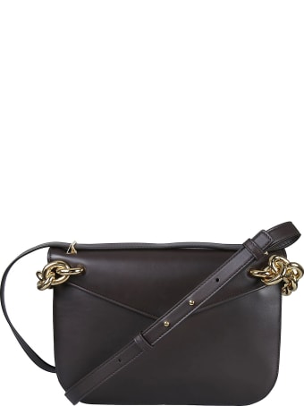 Bottega Veneta Flap Envelope Chain Detail Shoulder Bag