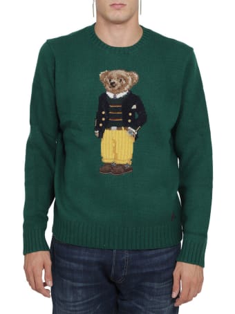 Ralph Lauren Green Bear Sweater