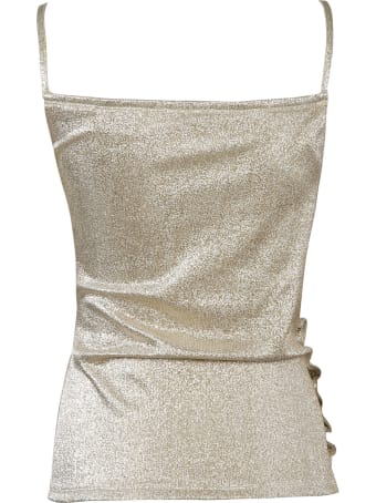 Paco Rabanne Button Sided Glitter Top