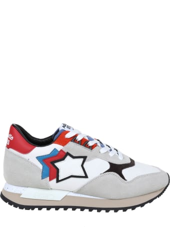 Atlantic Stars Draco Sneakers In Nylon And Suede Color White