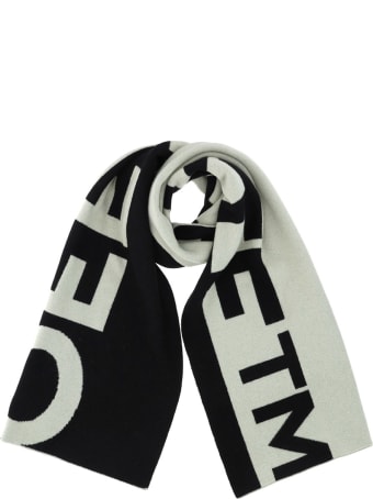 Off-White Off White Logo Felted Wool Scarf