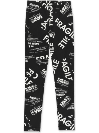 Maison Margiela Black Cotton Leggings