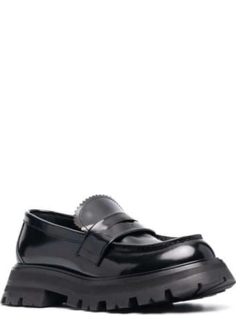 Alexander McQueen Wander Black Leather Loafers