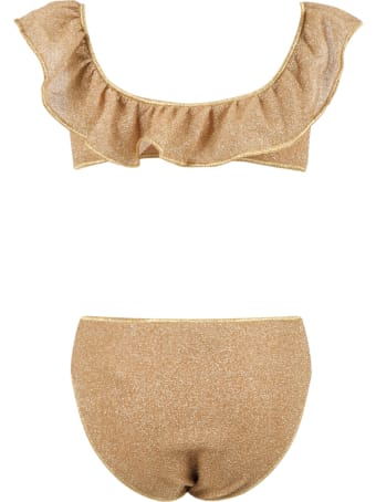 Oseree Gold Swimsuit For Girl