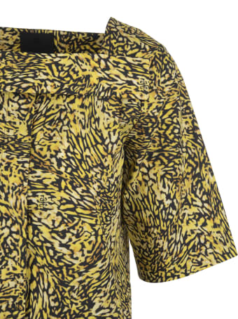 Givenchy Short Dress With Print And Square Neckline